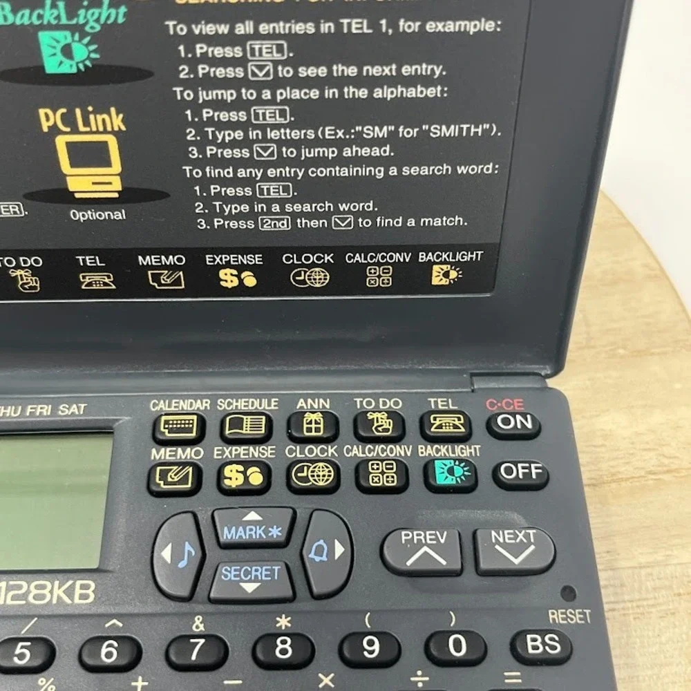 Sharp YO-170 Electronic Organizer 128KB – Untested – Battery Needed – Vintage PD